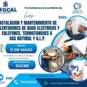 INSTALACION Y MANTENIMIENTO DE CALENTADORES DE AGUA ELECTRICOS Y CALEFONES, TERMOTANQUES A GAS NATURAL Y G.L.P.