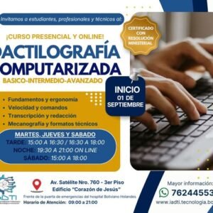 DACTILOGRAFIA COMPUTARIZADA  (BÁSICO, INTERMEDIO Y AVANZADO)